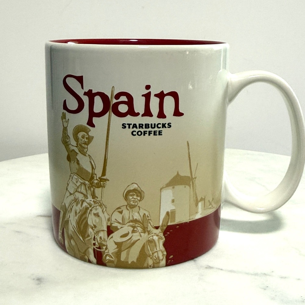 Starbucks Spain España Global Icon Mug 16oz NWT Don Quixote Collector
